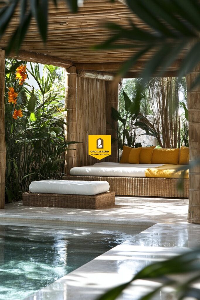 38 Tropical Modern Pool House Ideas - photo 24