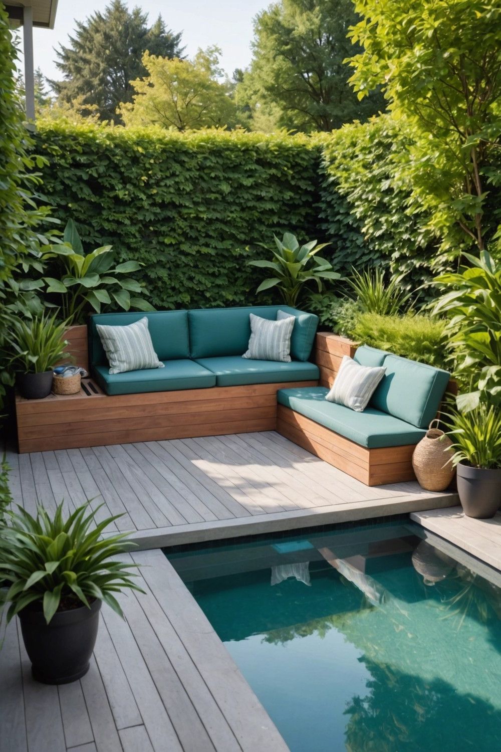 Small Decks with Hidden Storage Space
