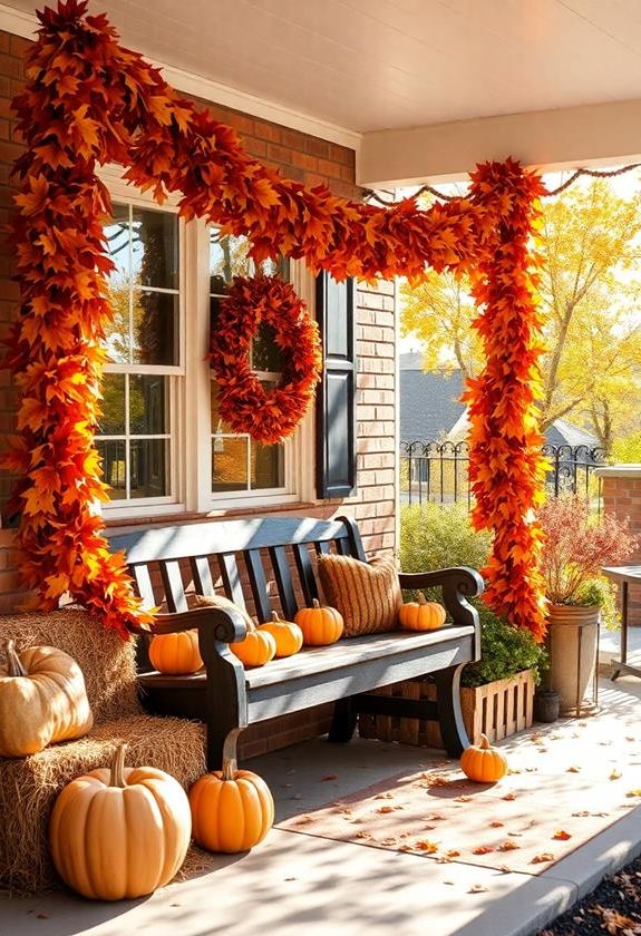 Hanging Colorful Leaf Garlands