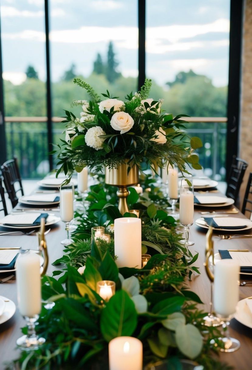 12) Lush Greenery Garlands