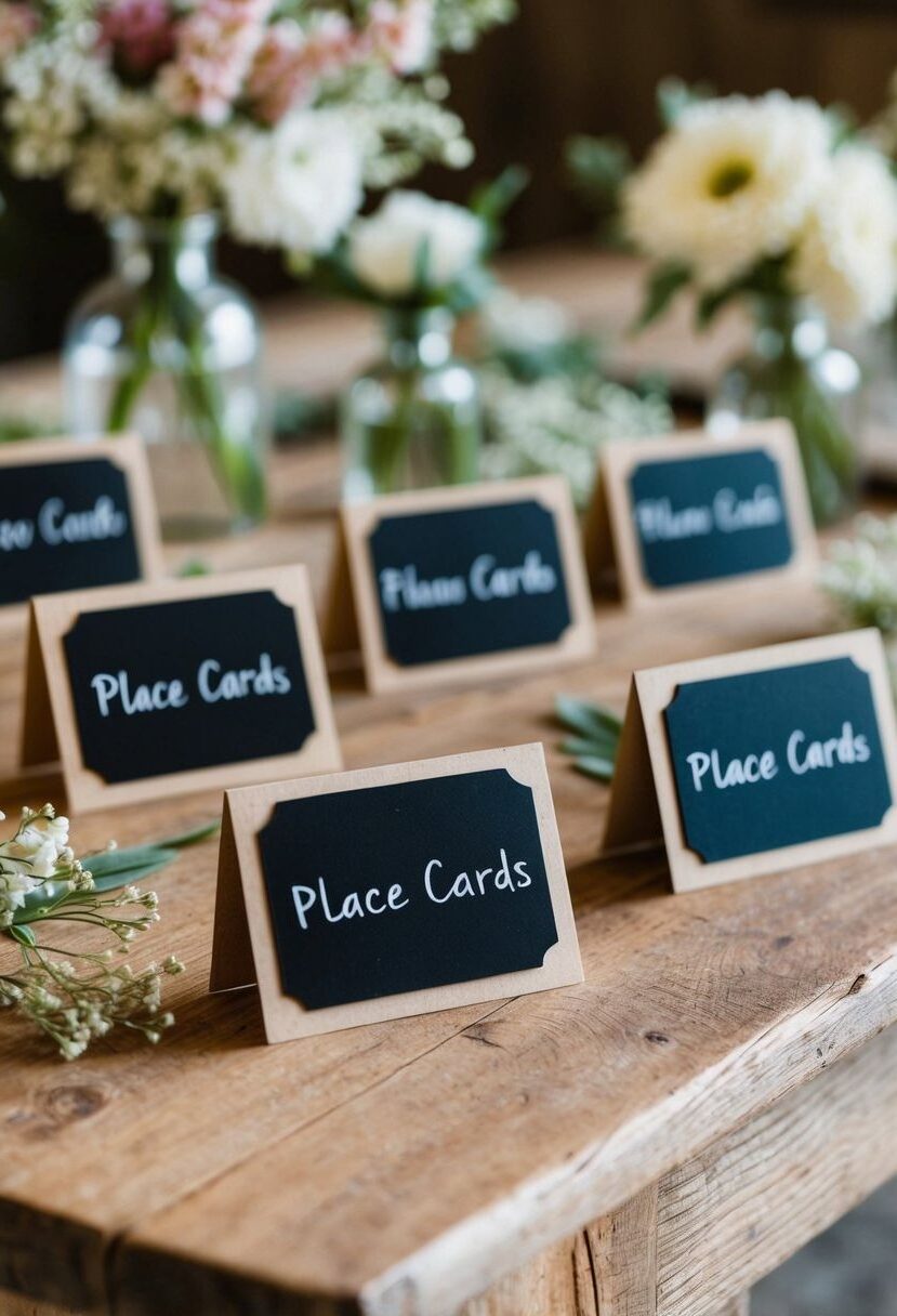 13) Mini Chalkboard Place Card Ideas