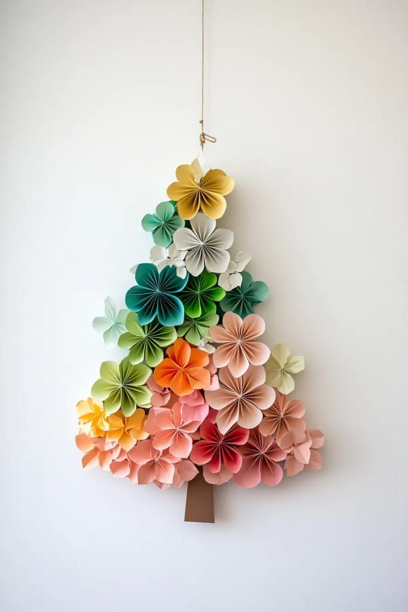 11. Ombre 3D paper tree display - photo 3