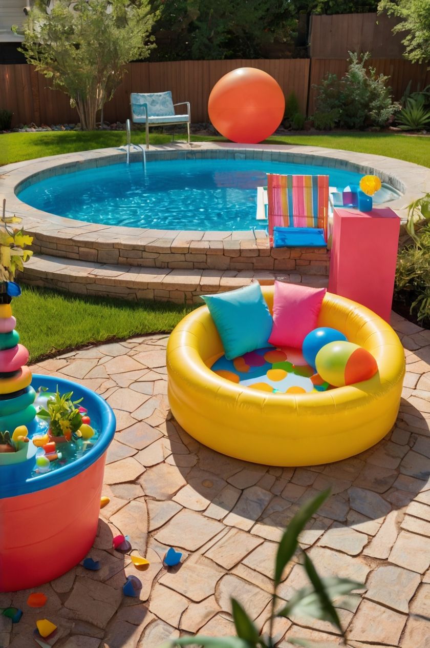 13. Kiddie Pool Fun for Families
