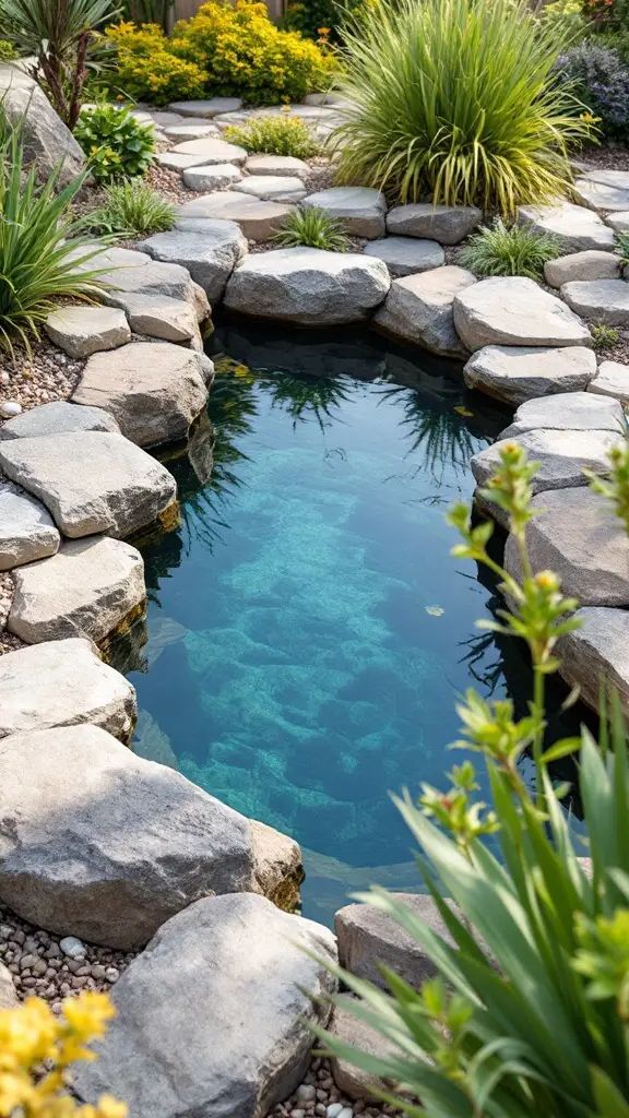3. Dipping Pool Framed by Natural Stone