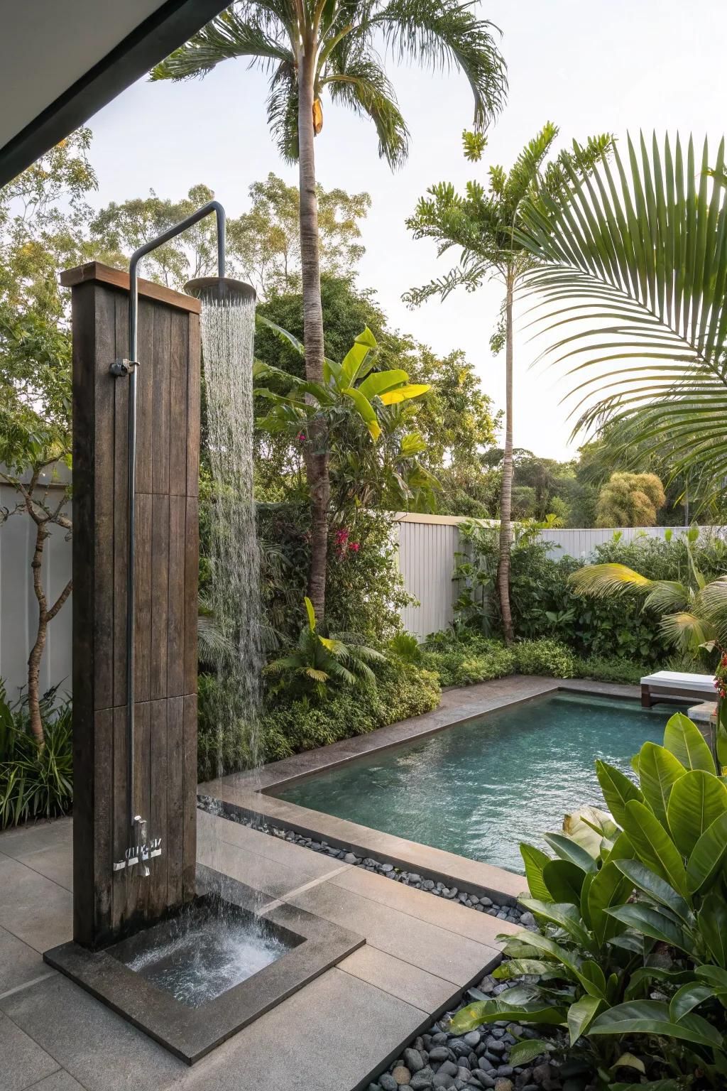 Add a Poolside Outdoor Shower