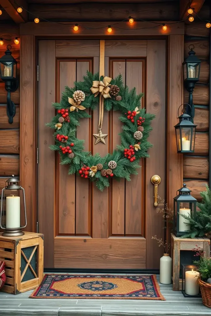 Natural Pinecone and Berry Wreaths