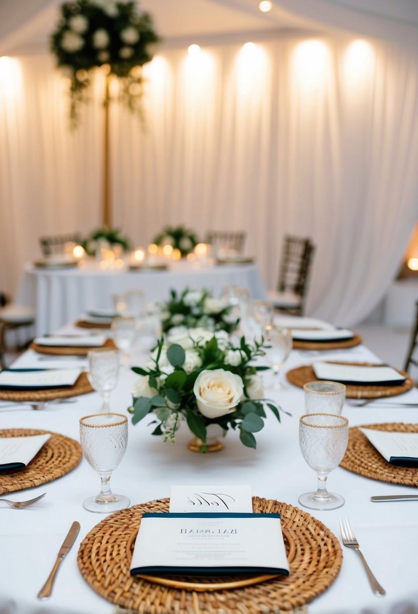 7) Textured Rattan Placemat Accents