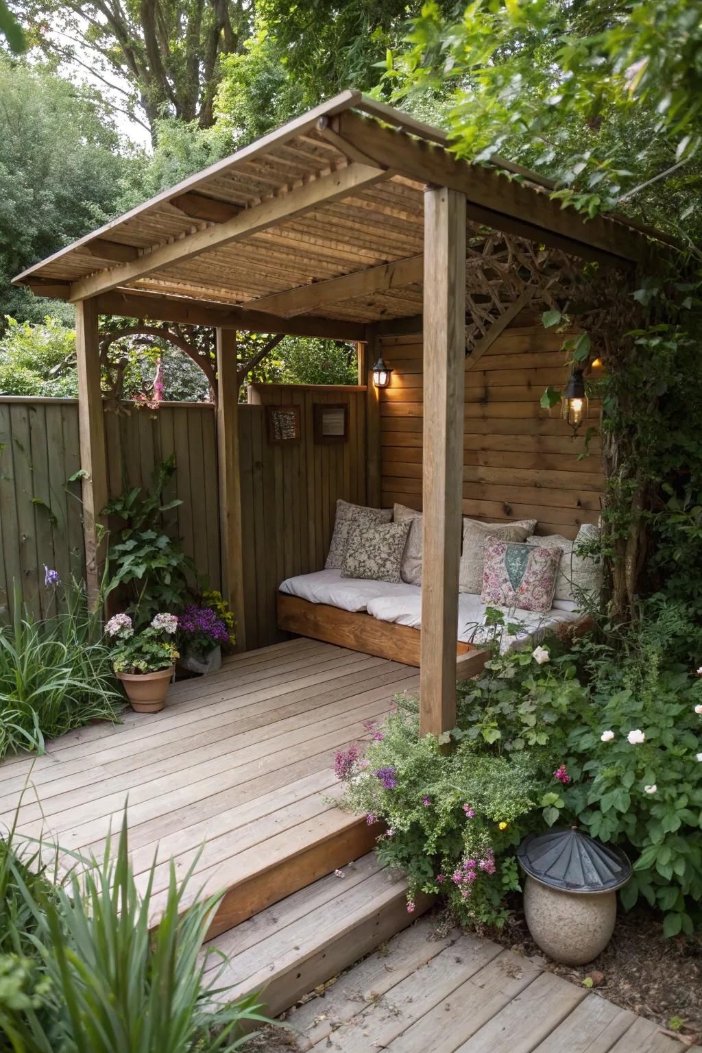 6. A Small Covered Hideaway