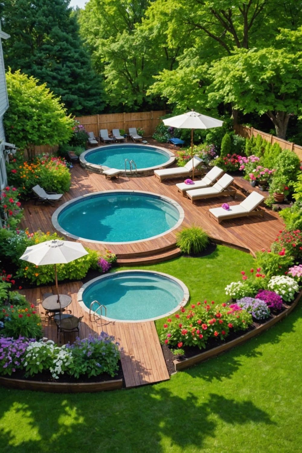 Above-Ground Pools with Attached Decks