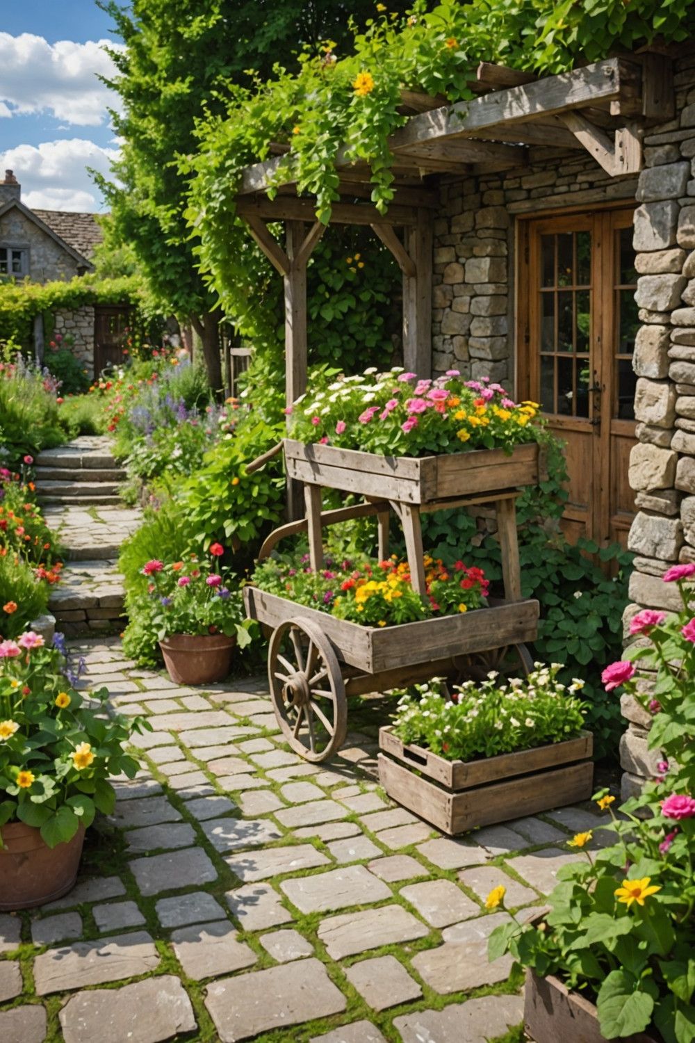 Practical Garden Cart Planters