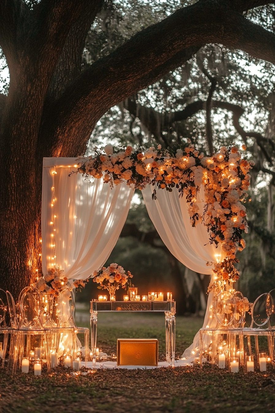 19. Illuminated Arch for the Ceremony Altar