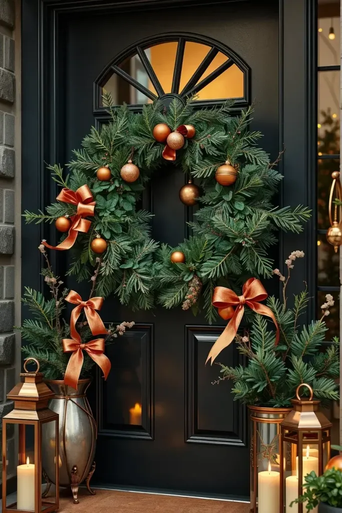 Bronze and Copper Metallic Wreath Accents - photo 2