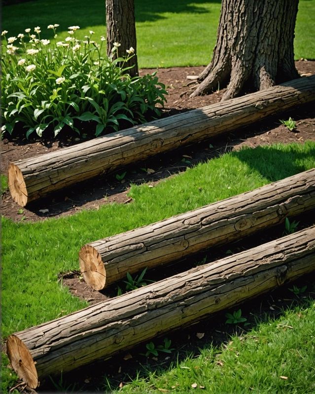 Wood Edging for Lawn Borders