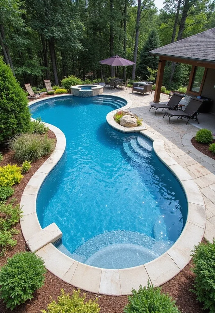 10. Creative Pool Shapes as Art