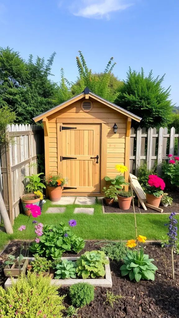 17. Garden Shed for Stylish Storage