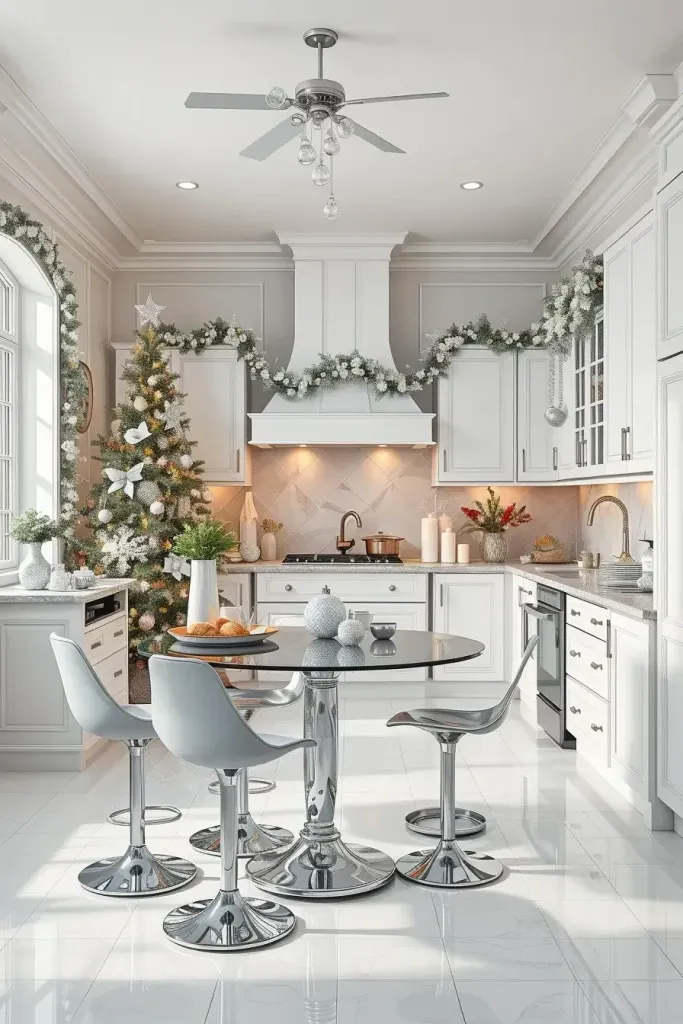 Silver Accents for a Frosty Christmas Kitchen - photo 2
