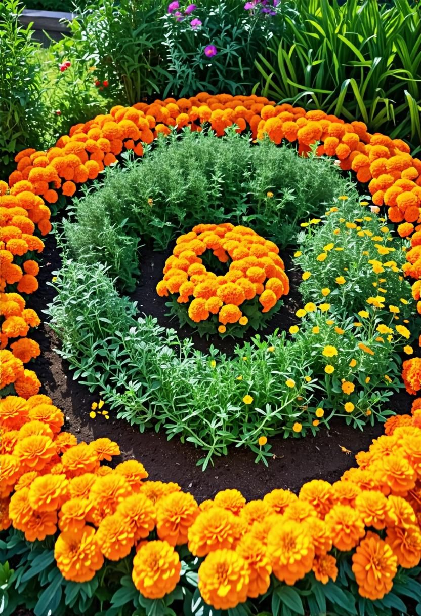 2. Designing a Marigold Herb Spiral