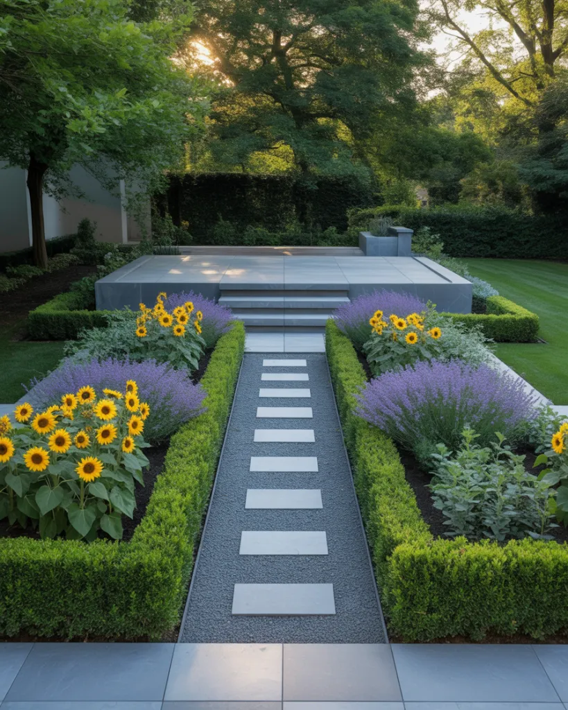 11. Symmetrical Garden Bed Layouts
