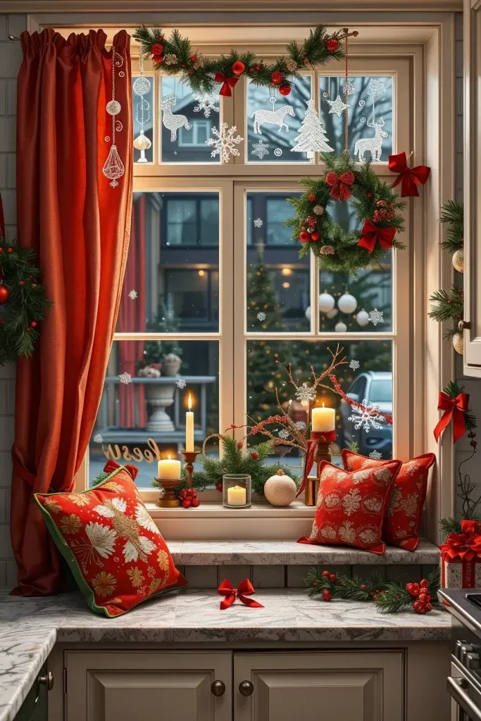 Seasonal Window Decor Ideas for the Holiday Kitchen