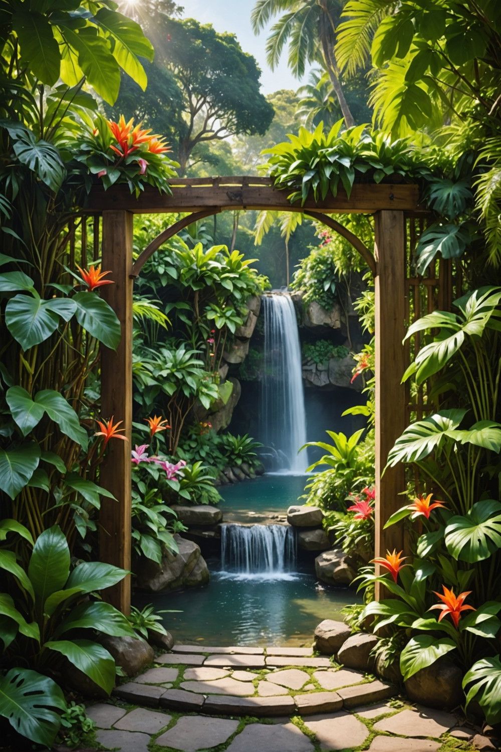 A Secret Garden Behind a Hidden Entrance