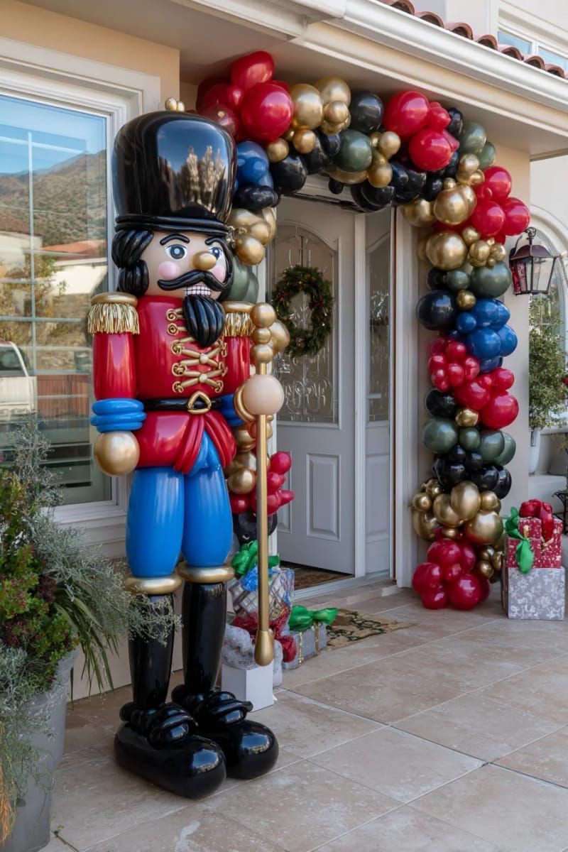 8. Balloon nutcracker greeting guests at the door - photo 2