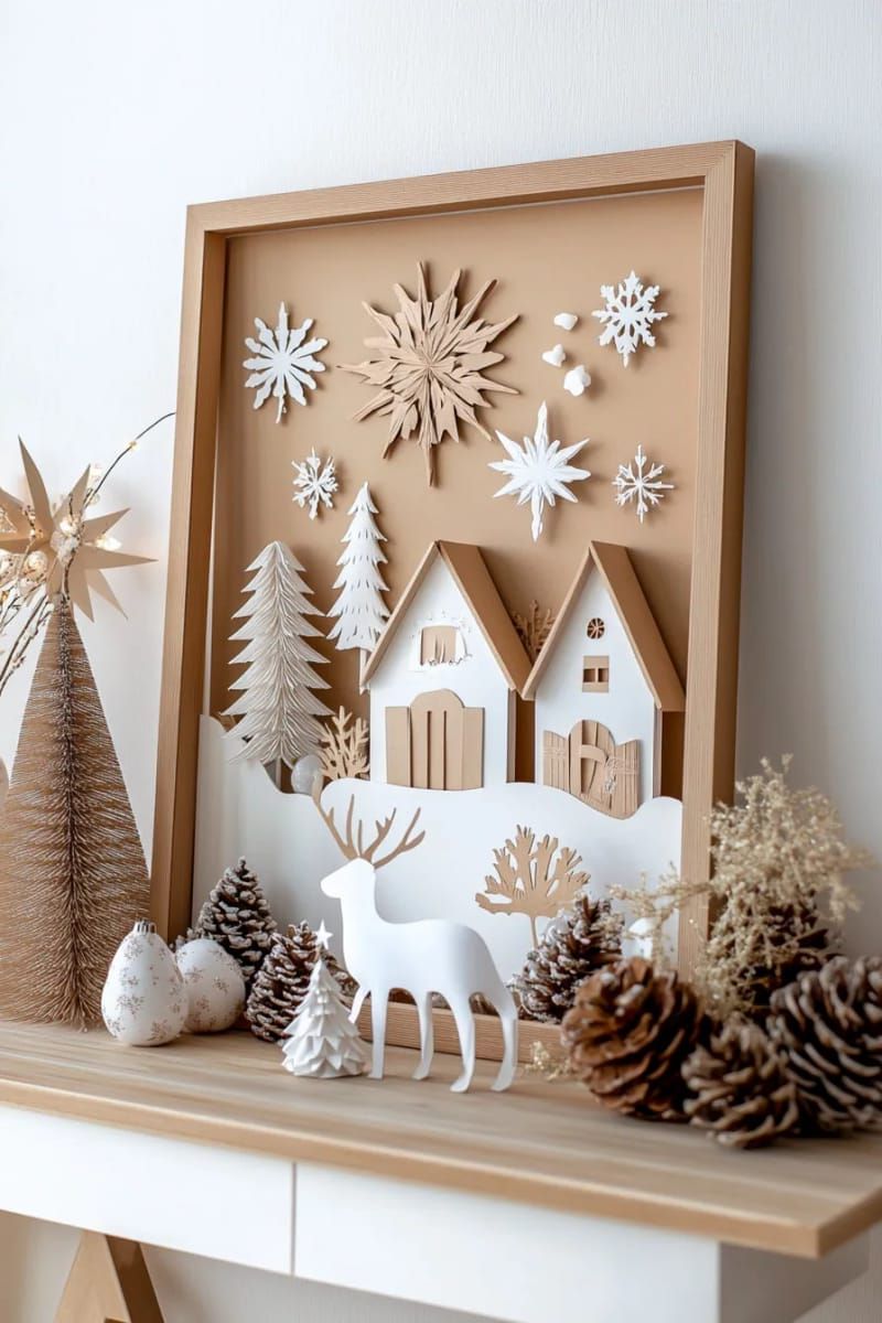 19. 3D Paper Wall Art for Holiday Display - photo 2