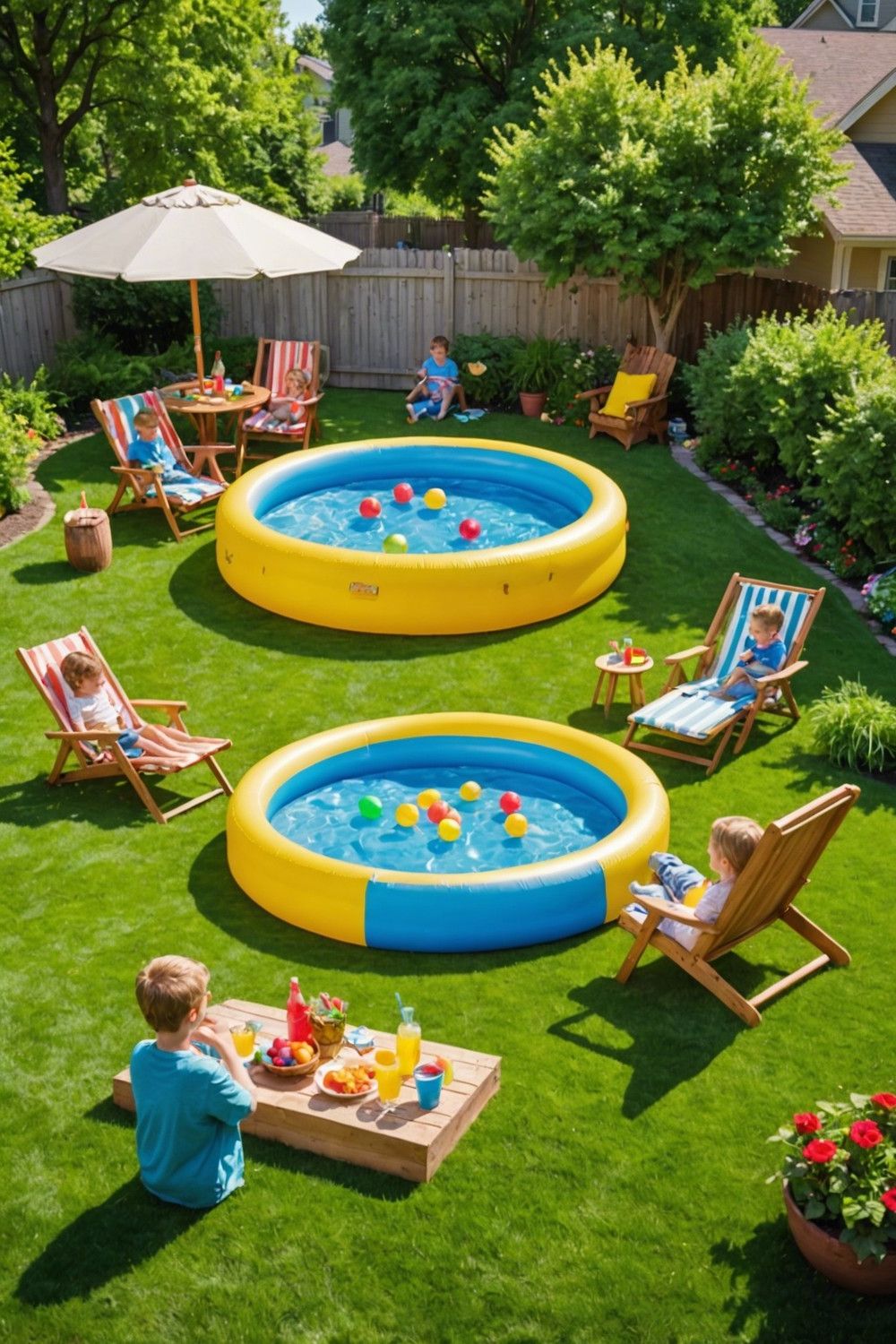 Easy-Setup Inflatable Pools