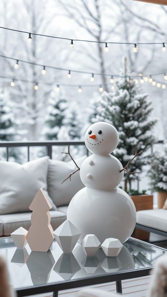 Unique Snowman and Winter Figurine Displays