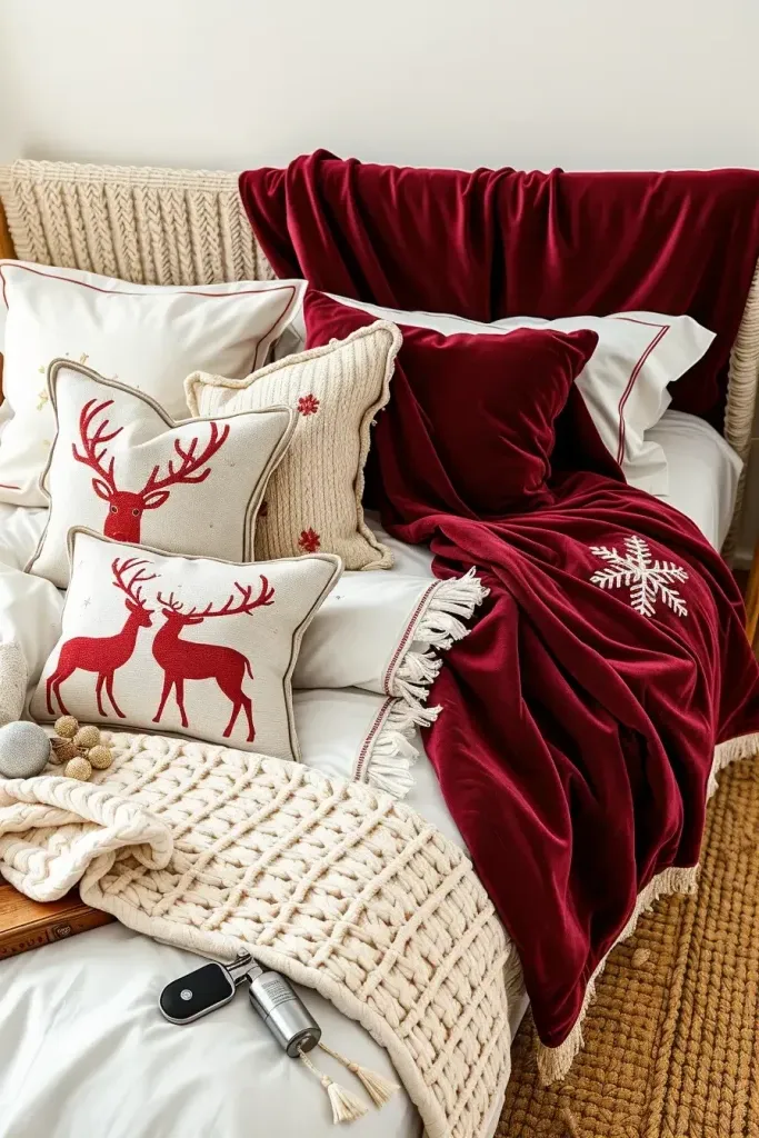 Adding Festive Throw Blankets and Cushions - photo 2