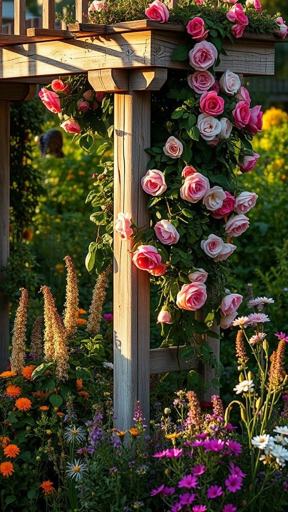 Add a Rustic Trellis for Climbing Plants