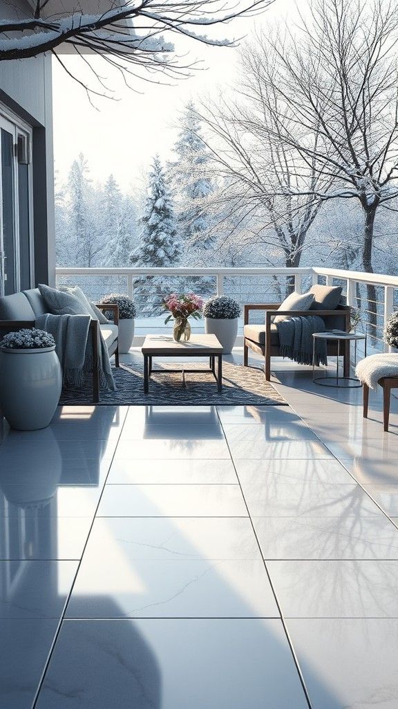 Radiant Heated Patio Tiles