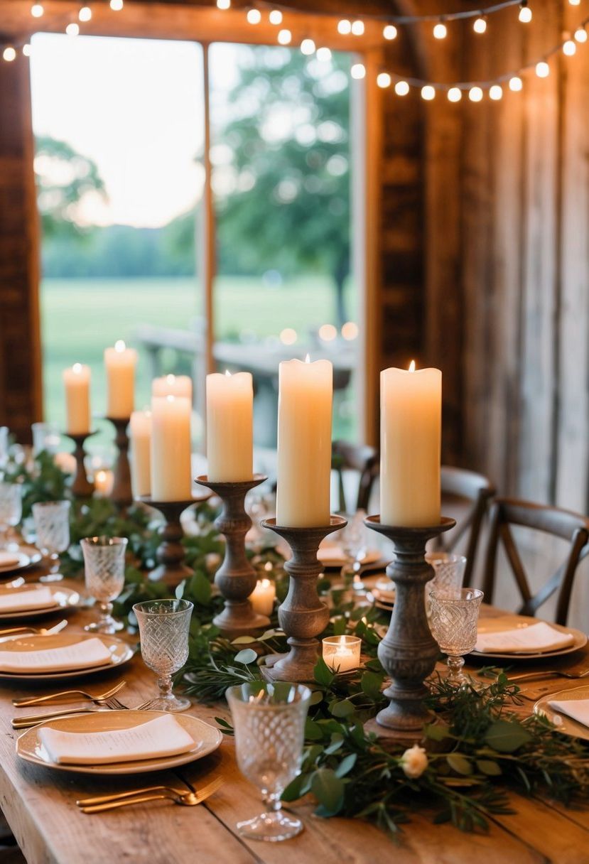 14) Vintage Candle Holders for Soft Light