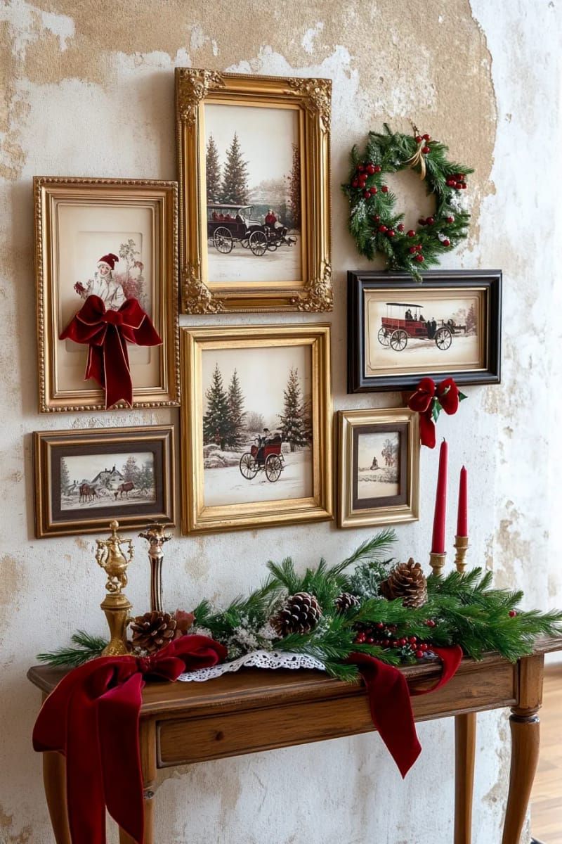 9. Victorian Holiday Prints for Wall Decor