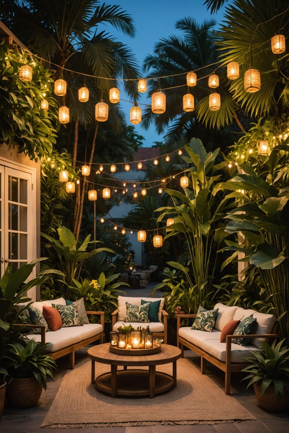 1) Lighting for a Warm Garden Glow