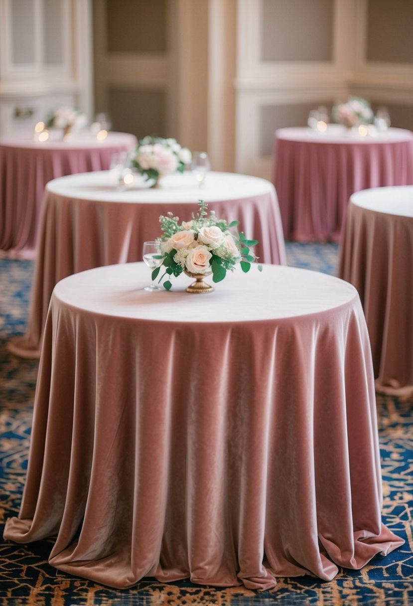 5) Soft Velvet Tablecloth Ideas