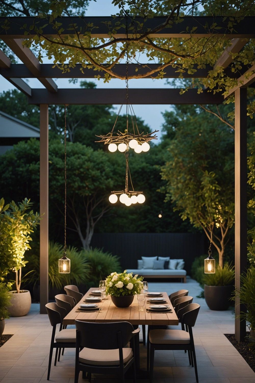 Minimalist Chandelier Designs for Patios
