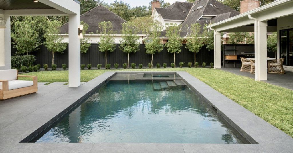 25. A Quiet Courtyard Pool Design