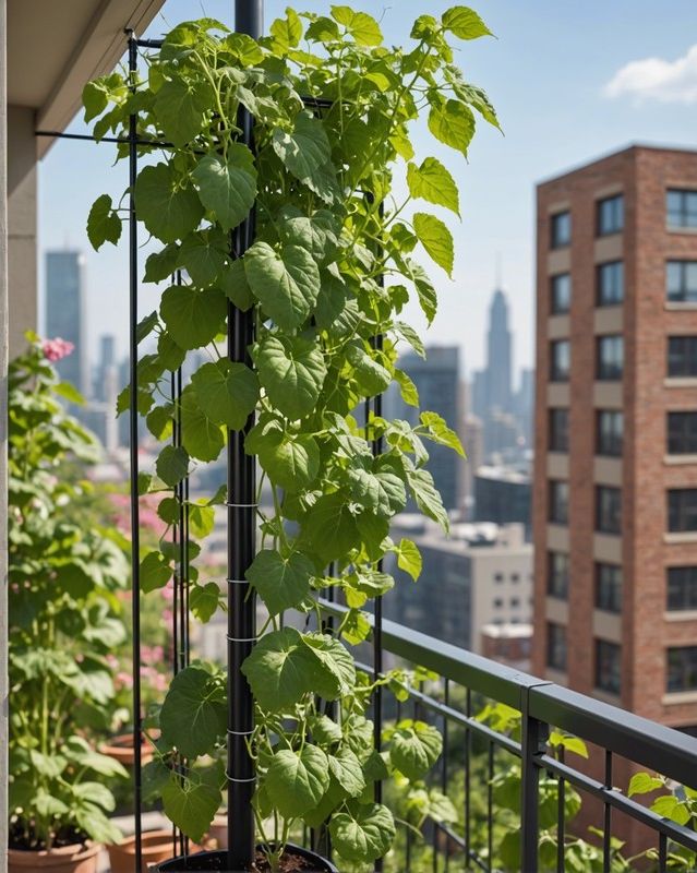 Adjustable Telescoping Trellis Pole