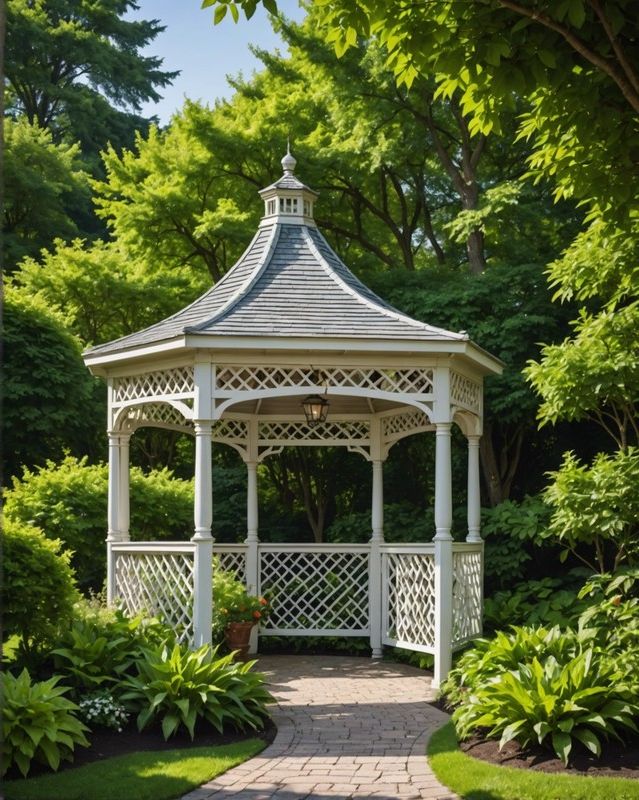 Gazebo Lattice Wall Designs