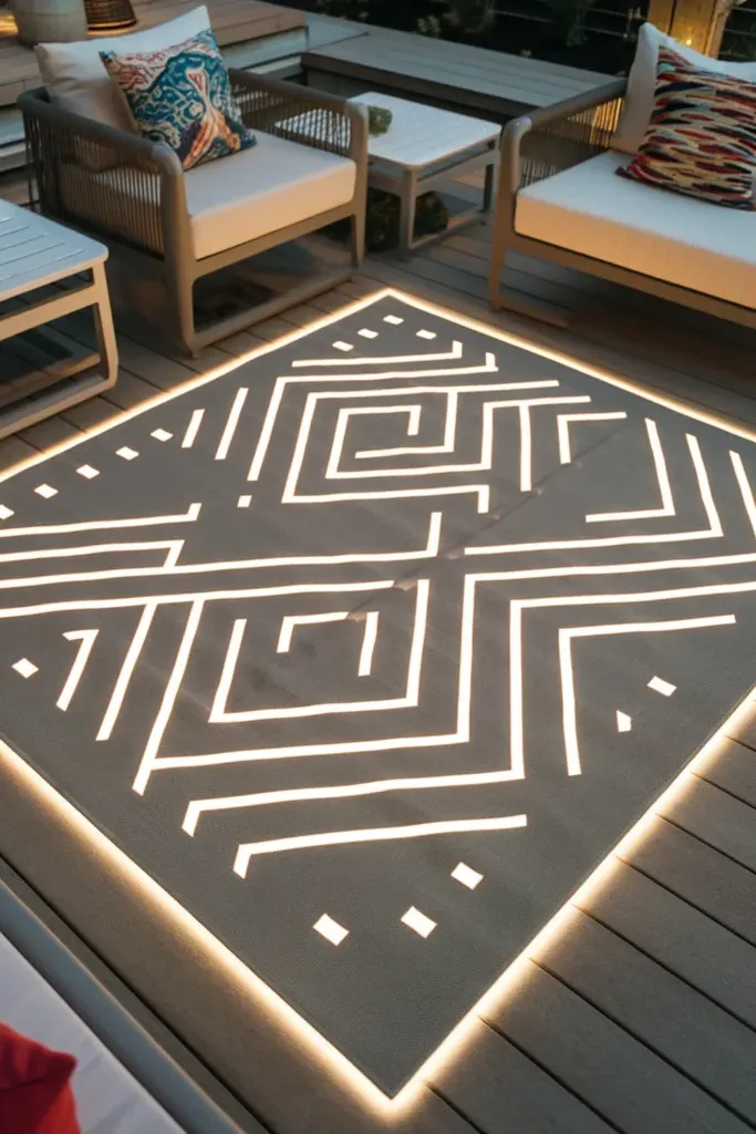 Illuminated Rugs for Outdoor Spaces