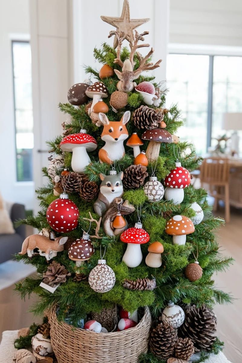 5. Woodland Tree with Mushrooms and Moss