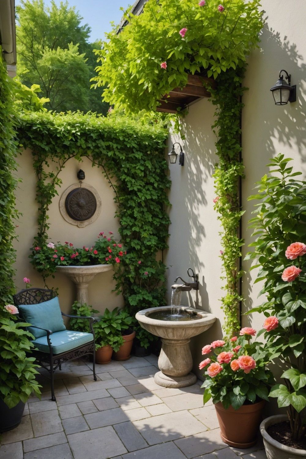 Compact Space-Saving Fountain