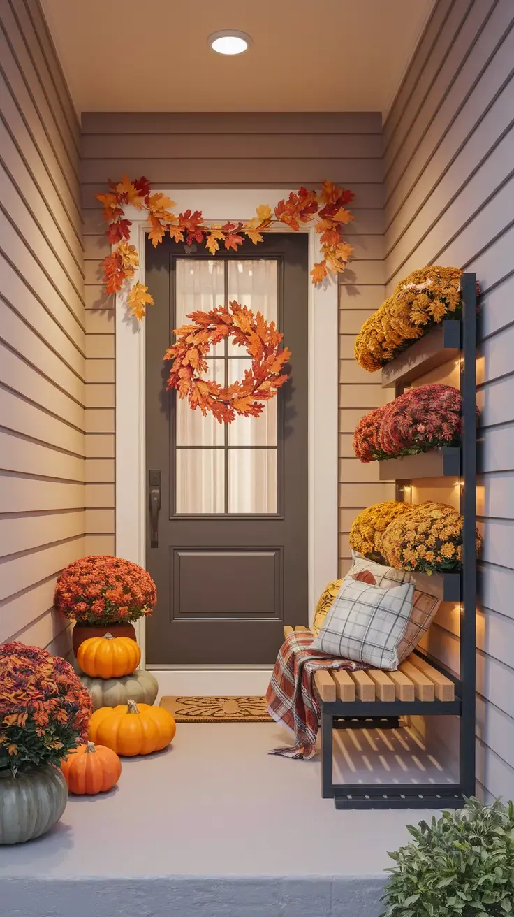 Fall Decor Ideas for a Tiny Porch