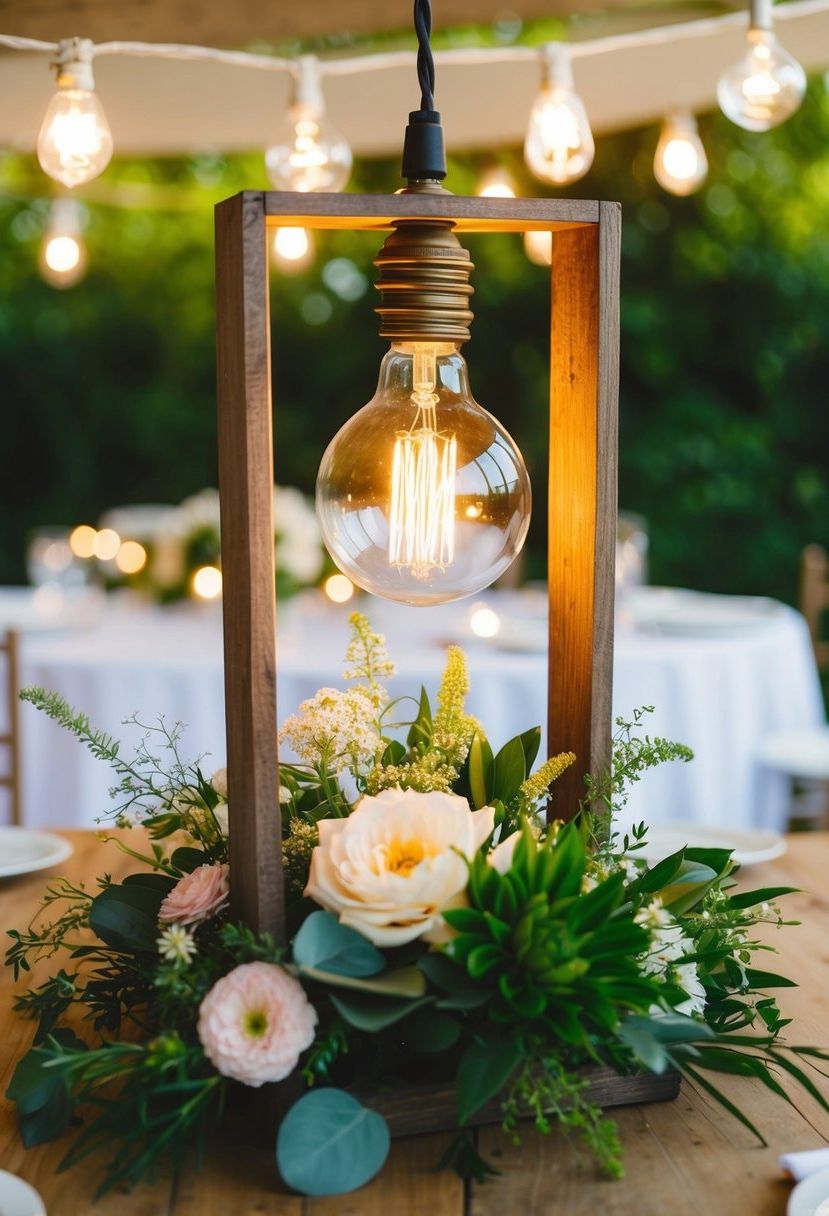 3) Edison bulb focal point
