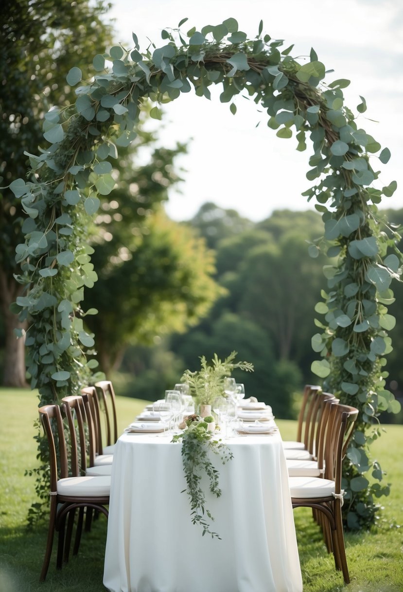 11) Eucalyptus Ceremony Entrance Arch