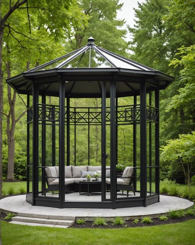 Modern Gazebo Geometric Design