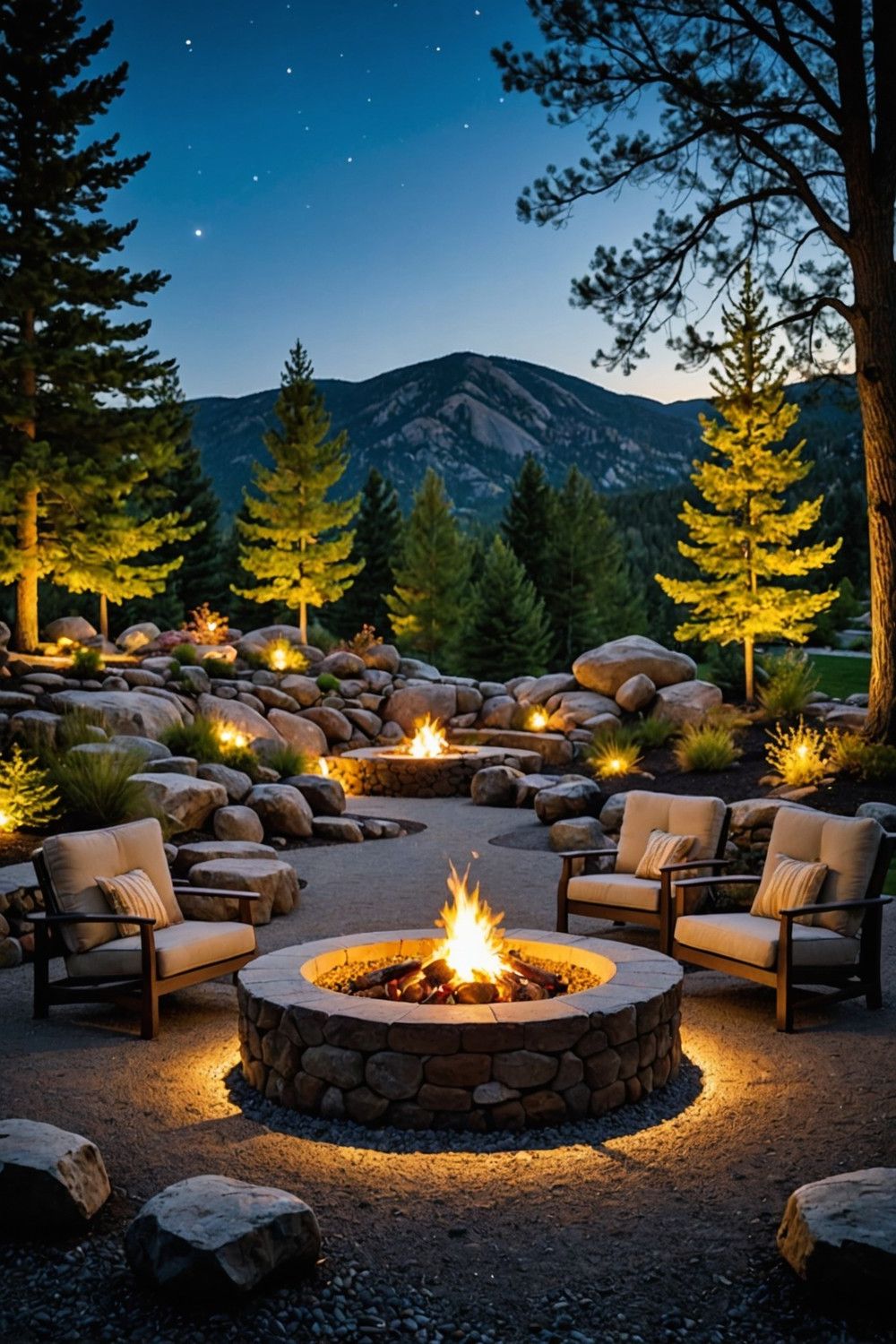 Build a Boulder Fire Pit