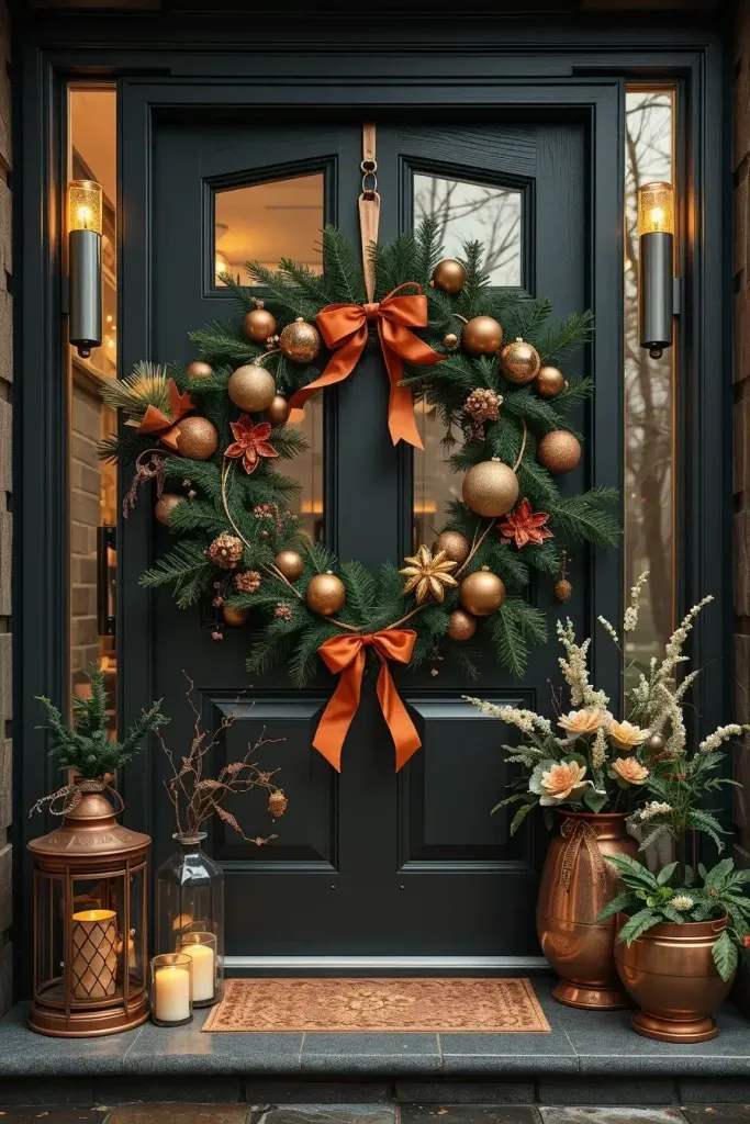 Bronze and Copper Metallic Wreath Accents
