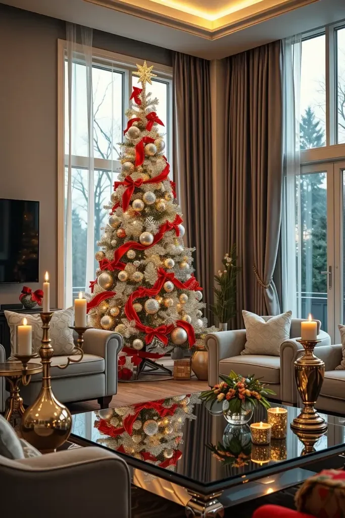 Boosting Silver Tones with Crystal Ornaments