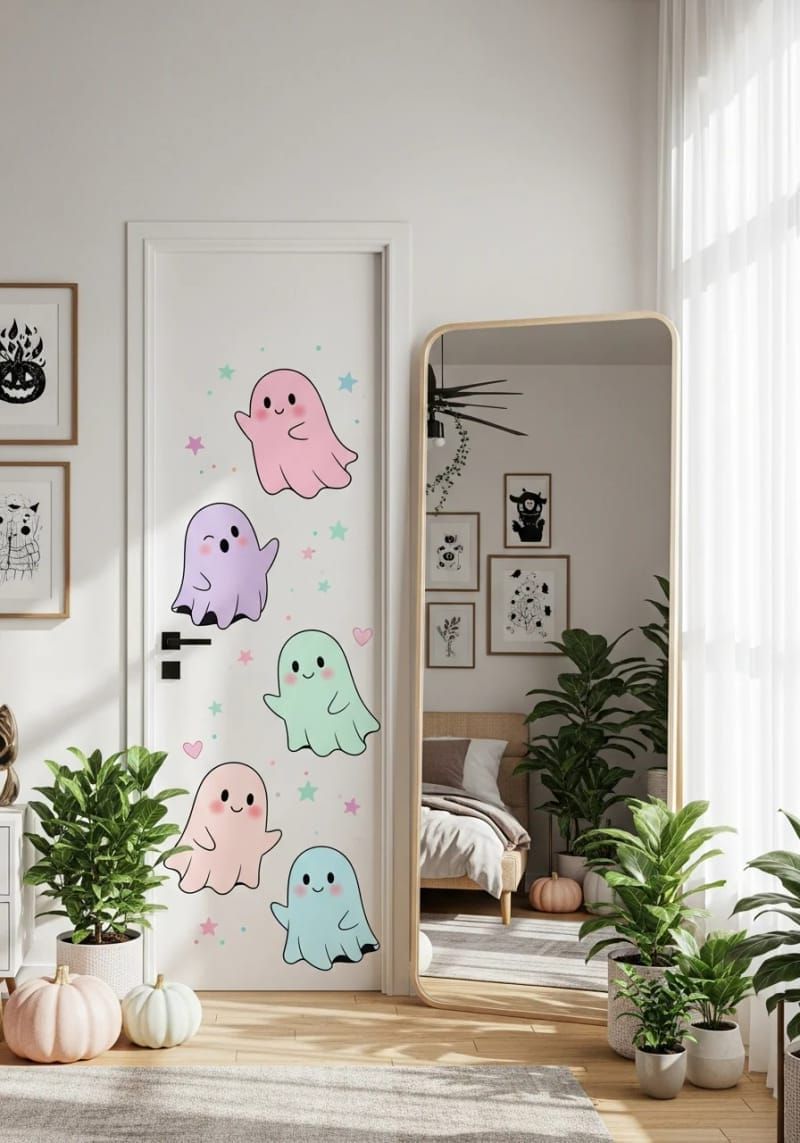 12. Pastel Ghost Decals for Doors - photo 2